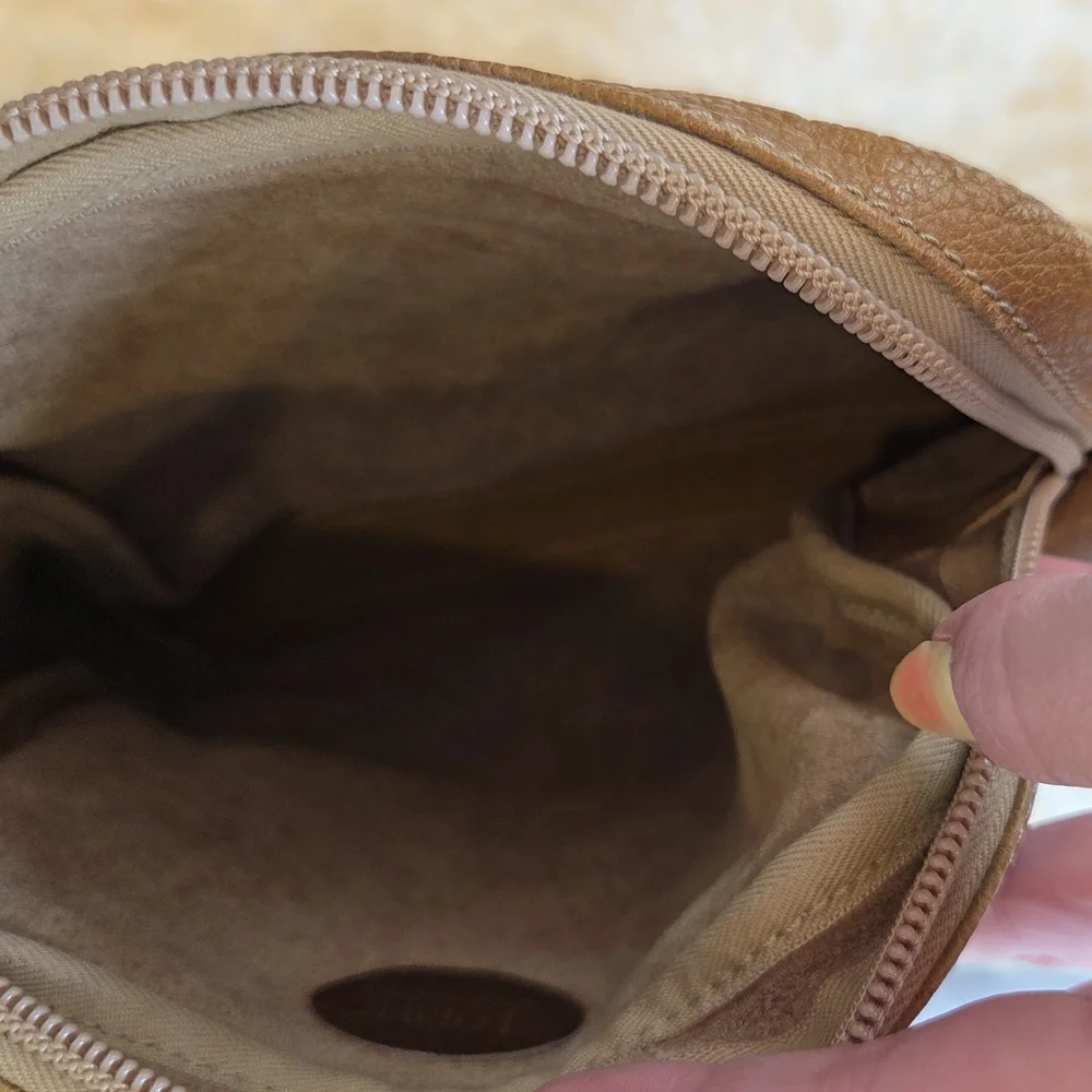 Authentic Loewe *Vintage* Tan Crossbody Bag with Suede Finish - Picture 12 of 12